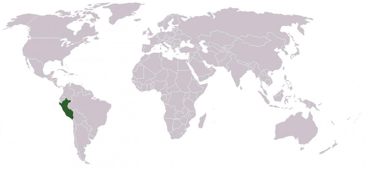 kort af Perú alþjóðlegu