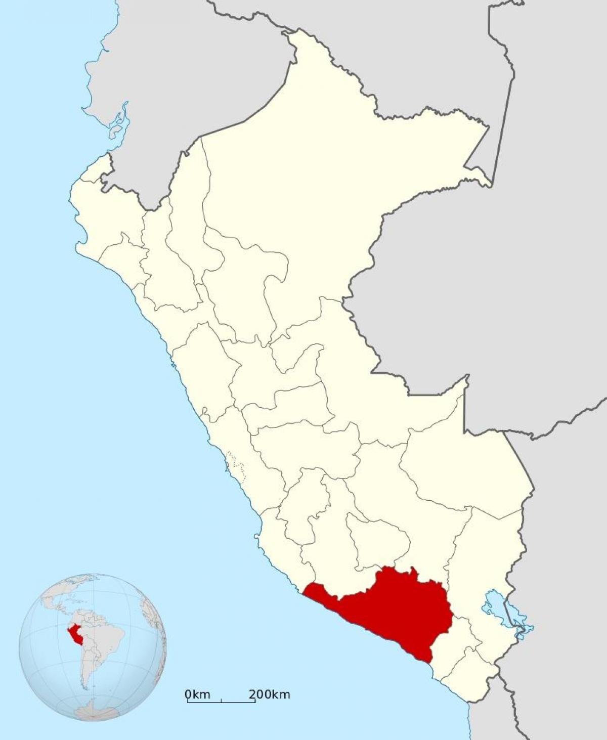 kort af: Perú