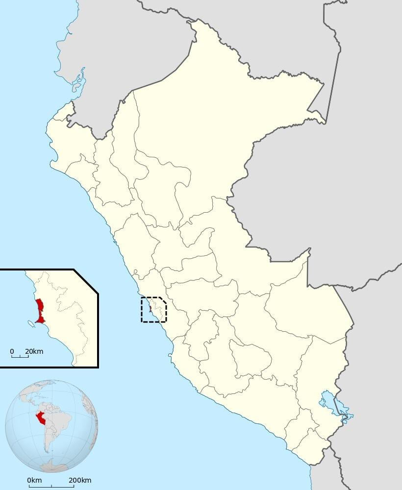 kort af callao Perú