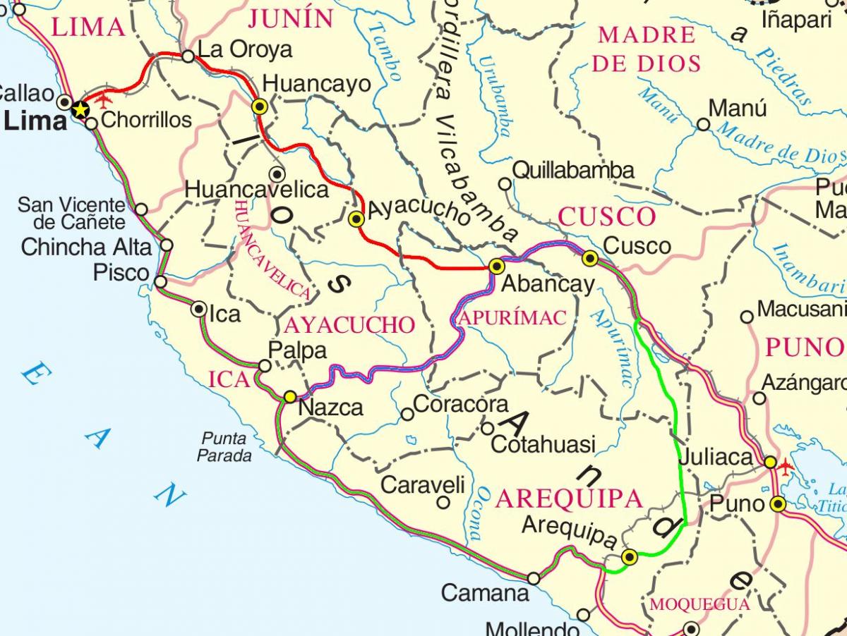 kort af lima, Perú