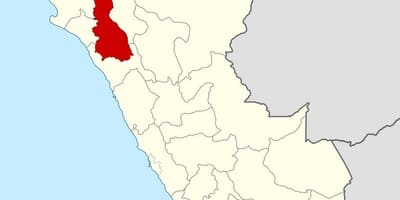 Kort af cajamarca Perú
