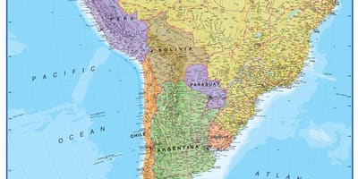 Kort Perú suður-ameríku
