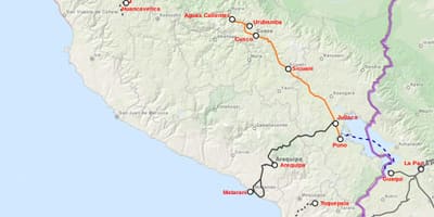 Peru lest kort