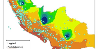 Kort af Perú loftslag