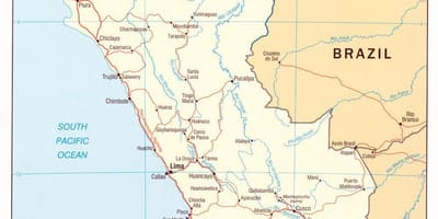 Kort af Perú ríkjum